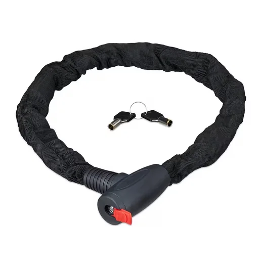 Relaxdays Kettenschloss SECURE 100 cm
